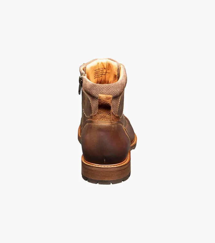 Lodge Cap Toe Lace Up Boot Brown Ch Men Florsheim Casual Shoes
