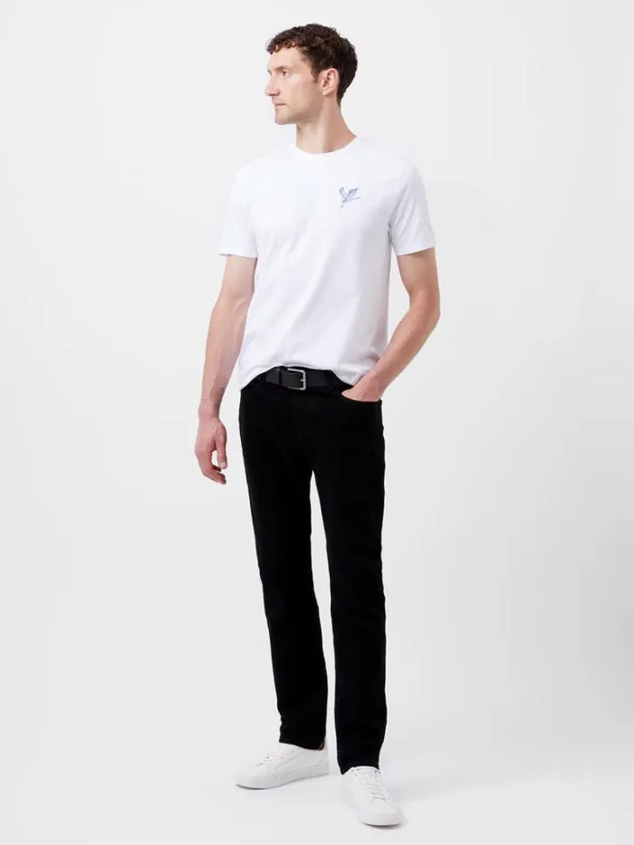 Man French Connection TShirts and Polo Shirts Cormorant Organic Graphic TShirt White