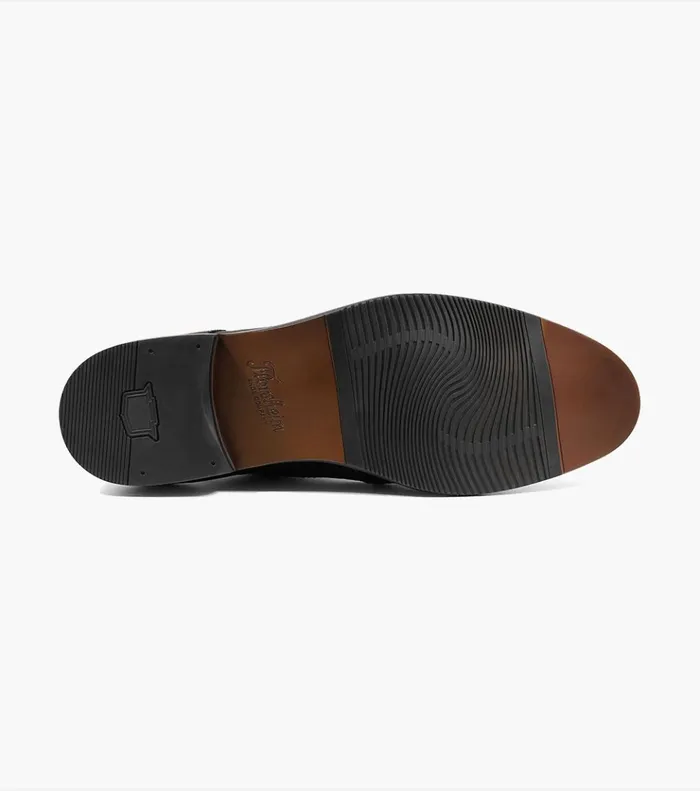 Matera II Plain Toe Chukka Boot Black Tumbled Men Florsheim Dress Shoes