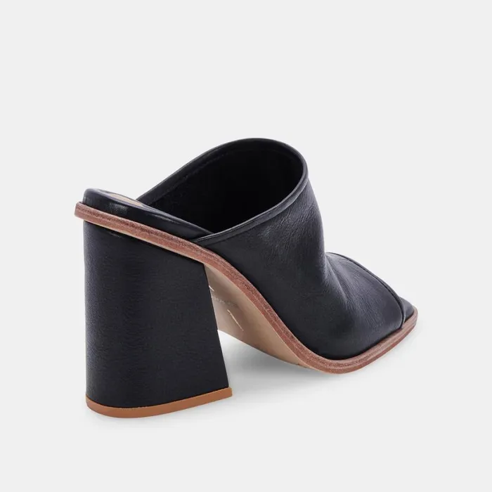 Mavise Heels Onyx Leather Women Dolce Vita Heels