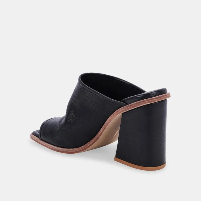 Mavise Heels Onyx Leather Women Dolce Vita Heels