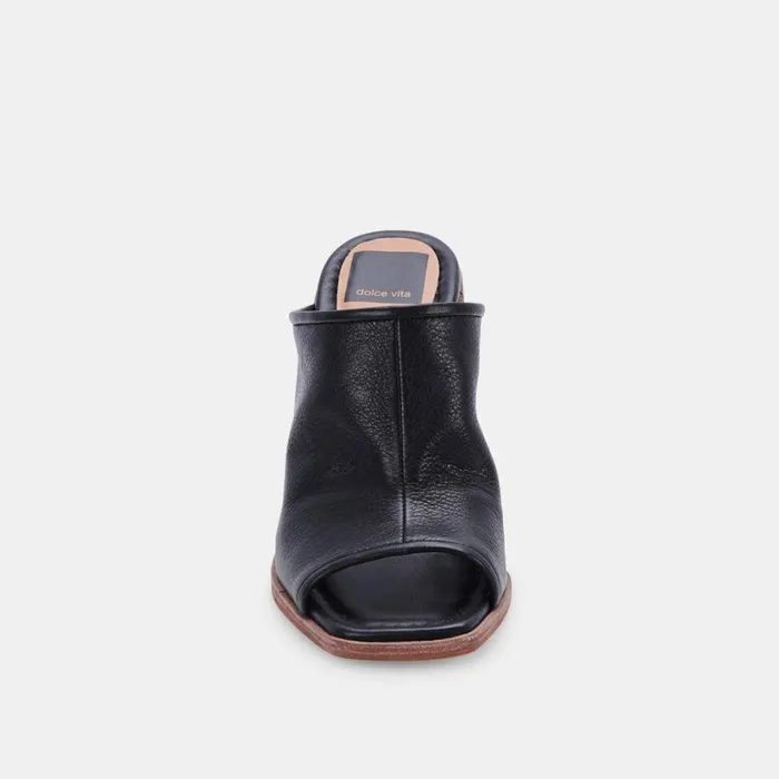 Mavise Heels Onyx Leather Women Dolce Vita Heels