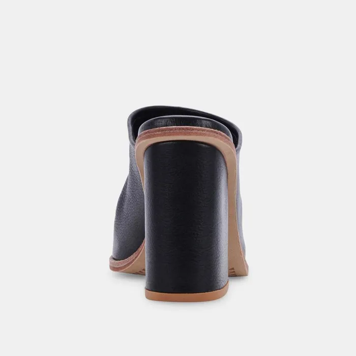 Mavise Heels Onyx Leather Women Dolce Vita Heels