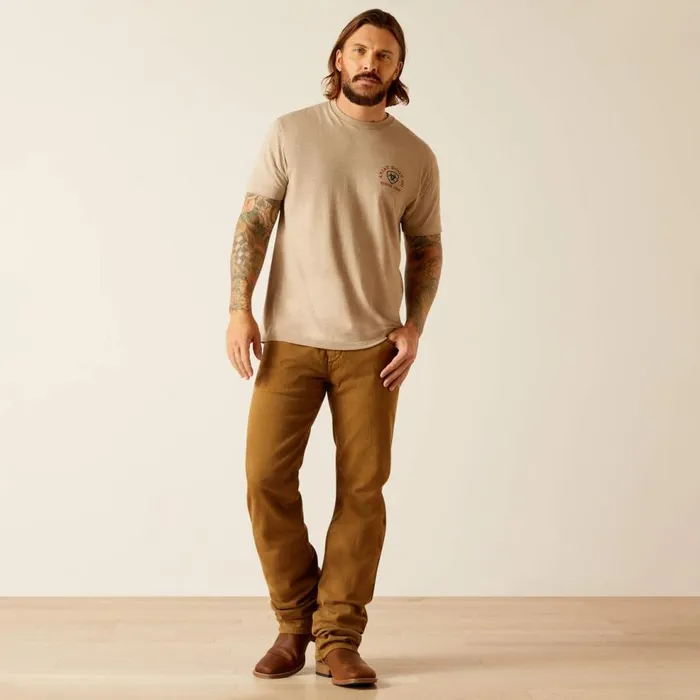 Men Ariat Flying Eagle TShirt Oatmeal Heather Ariat TShirts and Polos Men Ariat Flying Eagle TShirt Oatmeal Heather Ariat TShirts and Polos