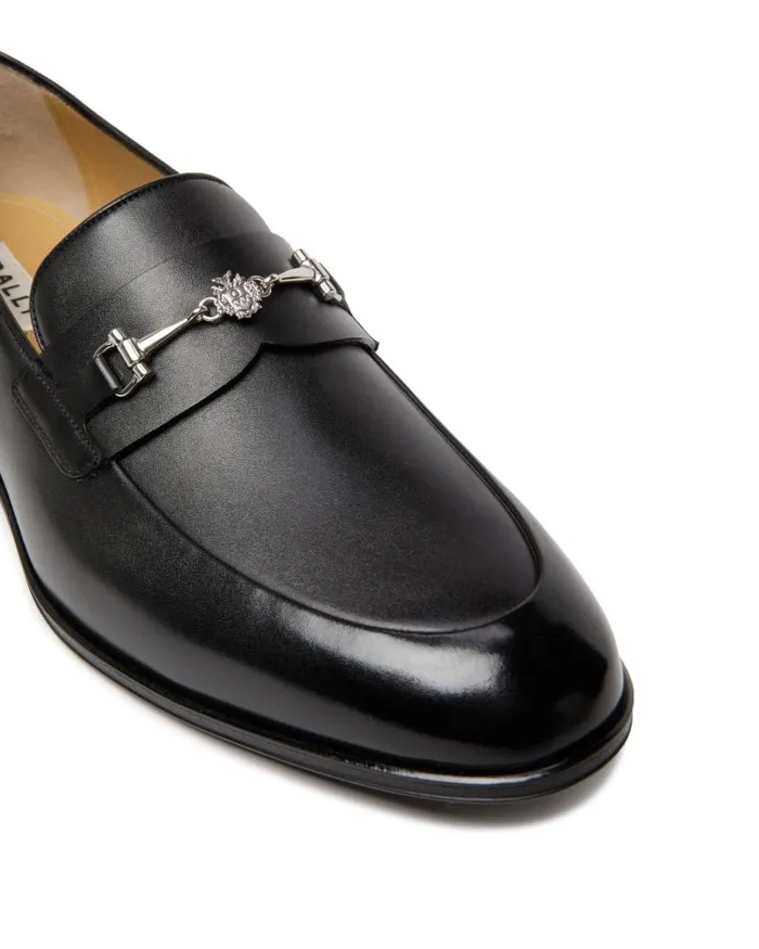 Men Bally Loafers and Moccasins Westminster Loafer In Black Leather Black Men Bally Loafers and Moccasins Westminster Loafer In Black Leather Black