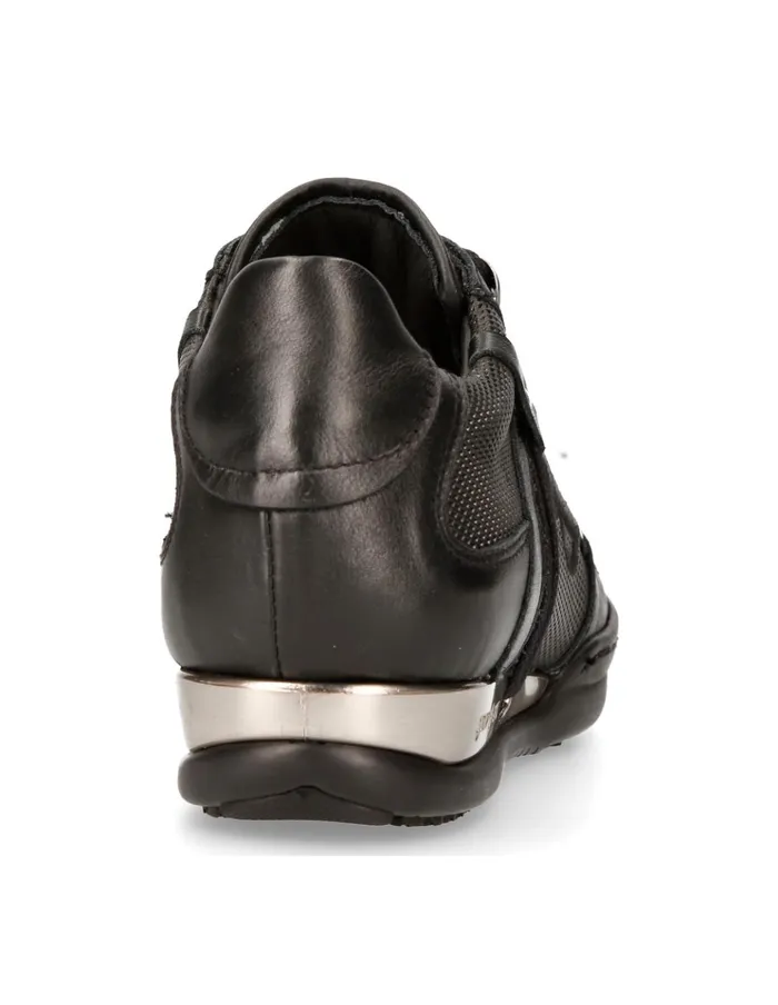 Men Black Hybrid With Laces MHy021S2 New Rock Sneakers