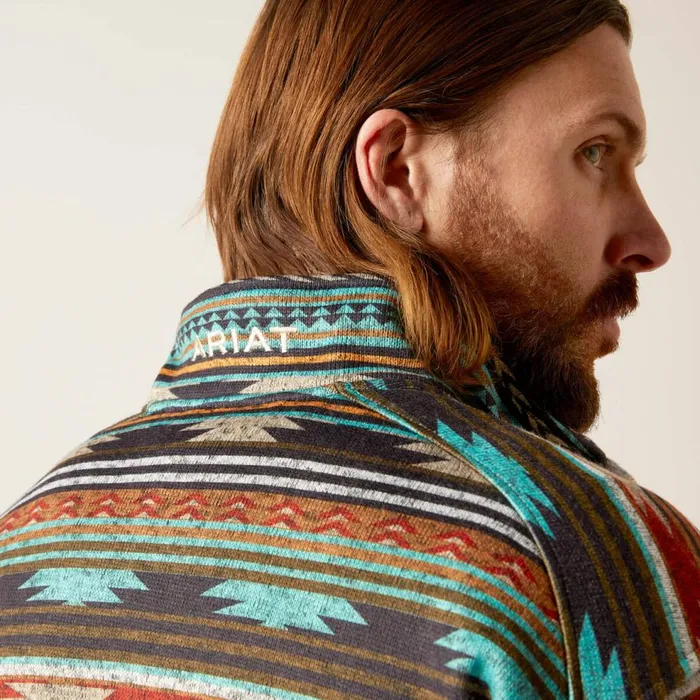 Men Caldwell 14 Zip Sweater Biscay Bay Serape Ariat Sweatshirts and Hoodies Men Caldwell 14 Zip Sweater Biscay Bay Serape Ariat Sweatshirts and Hoodies
