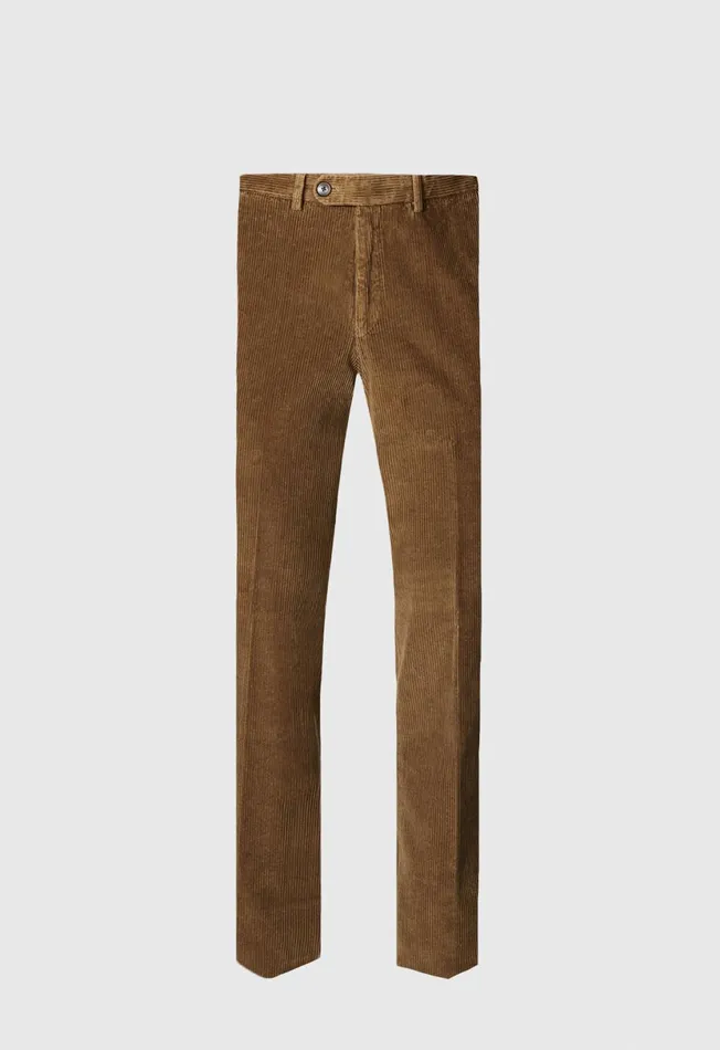 Men Cotton Corduroy Newton Pant Dark Brown Paul Stuart Pants and Shorts