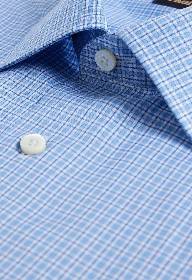 Men Cotton Flannel Plaid Sport Shirt Light Blue Paul Stuart Sport Shirts Men Cotton Flannel Plaid Sport Shirt Light Blue Paul Stuart Sport Shirts