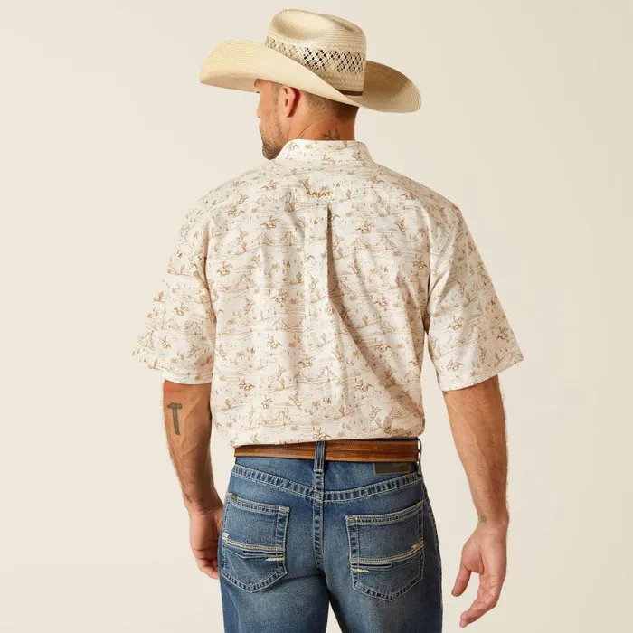 Men Edison Classic Fit Shirt Tan Ariat Button Down Shirts Men Edison Classic Fit Shirt Tan Ariat Button Down Shirts