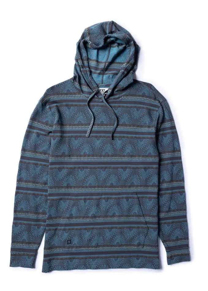 Men Fleece and Hoodies Vissla Guadalupe Eco Knit Pullover Phantom