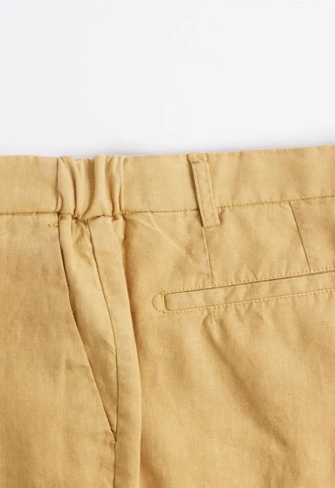 Men Garment Washed Linen Pant Blue Paul Stuart Pants Men Garment Washed Linen Pant Blue Paul Stuart Pants