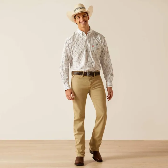 Men Kade Classic Fit Shirt White Ariat Button Down Shirts Men Kade Classic Fit Shirt White Ariat Button Down Shirts