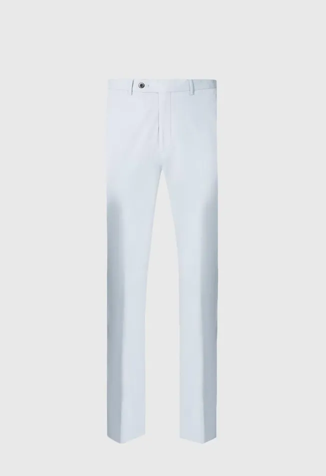 Men Lightweight Technical Cotton Trouser Khaki Paul Stuart Pants
