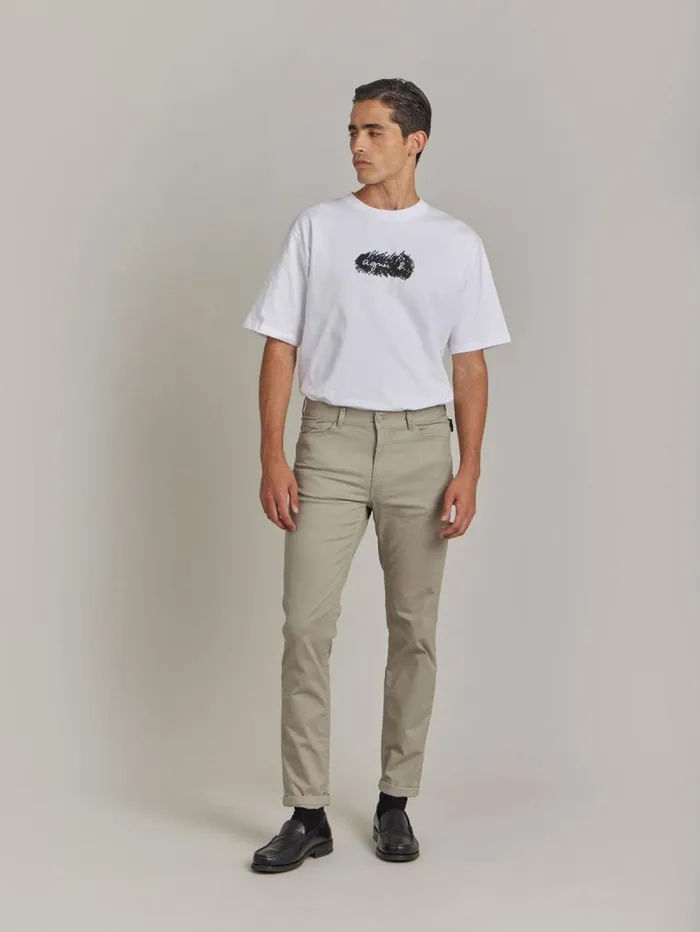 Men Pants Agns B Beige Cotton Iggy Slim Jeans