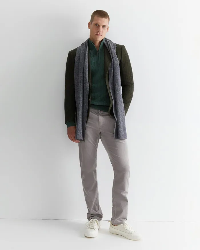 Men Pants Sportscraft Cooper Cord Misty Grey