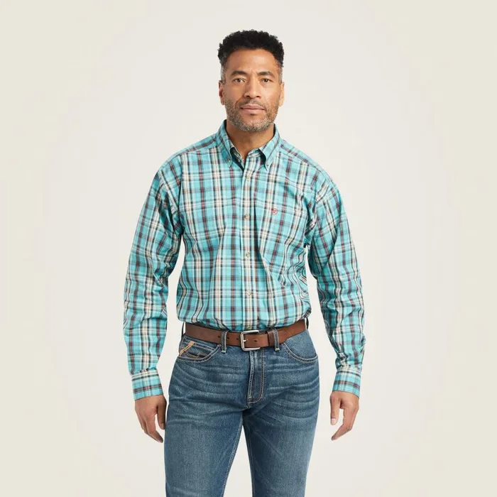 Men Pro Series Kian Classic Fit Shirt Ocean Depths Ariat Button Down Shirts