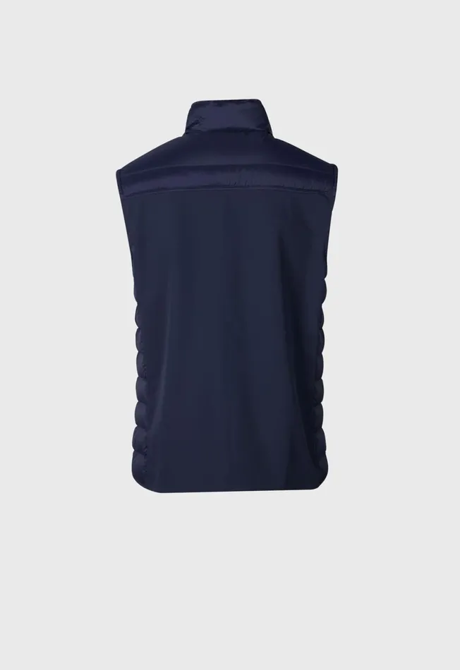 Men Quilted Nylon Vest Navy Paul Stuart Outerwear Men Quilted Nylon Vest Navy Paul Stuart Outerwear