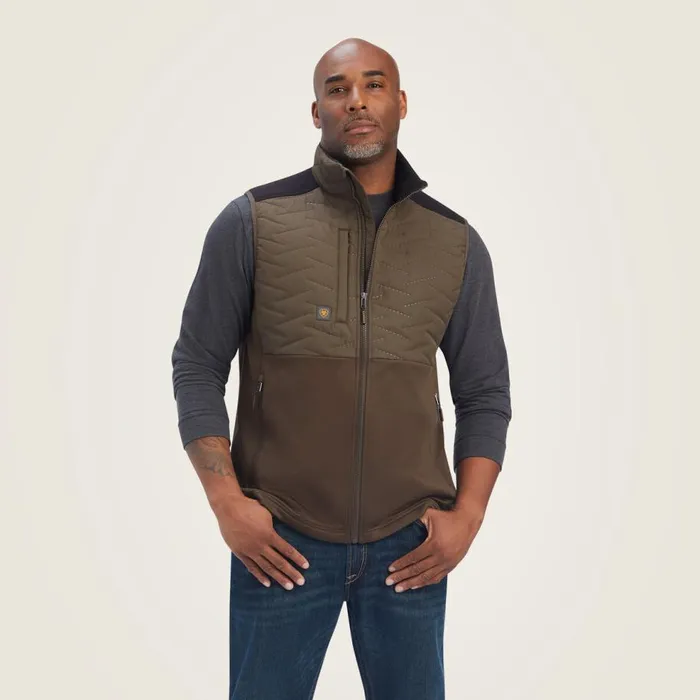 Men Rebar Cloud 9 Insulated Vest Wren Ariat Jackets and Vests
