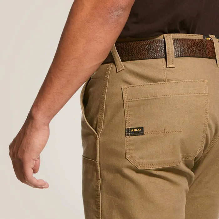 Men Rebar M4 Low Rise DuraStretch Made Tough Double Front Stackable Straight Leg Pant Field Khaki Ariat Pants and Shorts Men Rebar M4 Low Rise DuraStretch Made Tough Double Front Stackable Straight Leg Pant Field Khaki Ariat Pants and Shorts