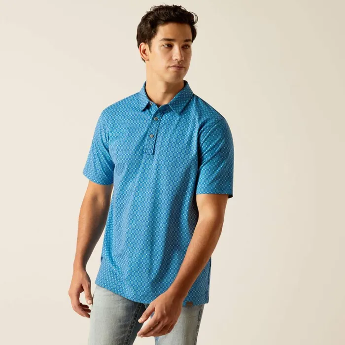 Men Retro Polo Blue Ridge Ariat TShirts and Polos