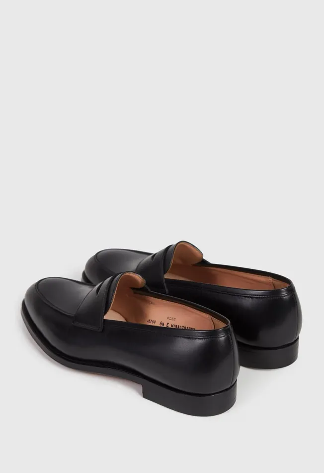 Men Rosebery Leather Penny Loafer Black Paul Stuart Loafers Men Rosebery Leather Penny Loafer Black Paul Stuart Loafers