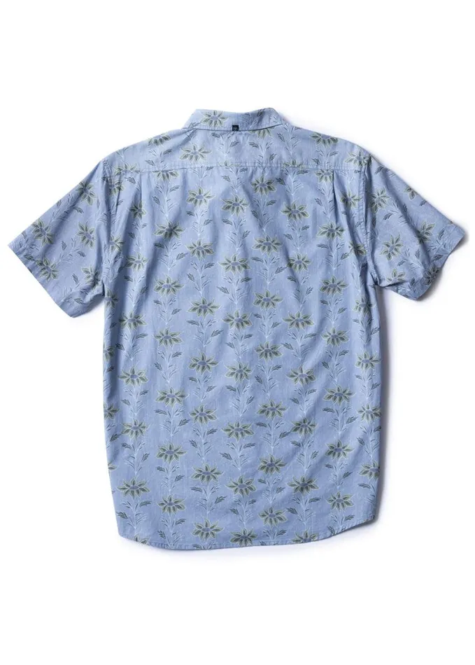 Men Shirts and Flannels Vissla Da Vineyard Eco Boys Ss Shirt Faded Denim