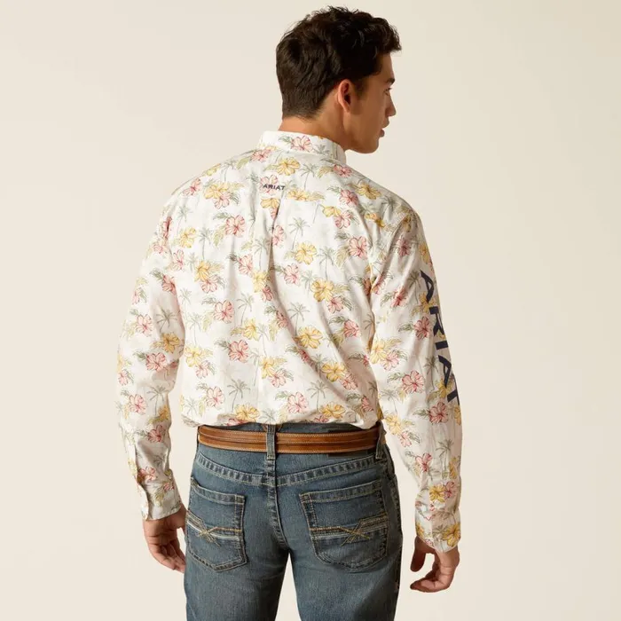 Men Team Charlie Classic Fit Shirt Gardenia Ariat Button Down Shirts Men Team Charlie Classic Fit Shirt Gardenia Ariat Button Down Shirts