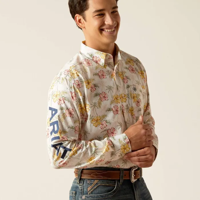 Men Team Charlie Classic Fit Shirt Gardenia Ariat Button Down Shirts Men Team Charlie Classic Fit Shirt Gardenia Ariat Button Down Shirts