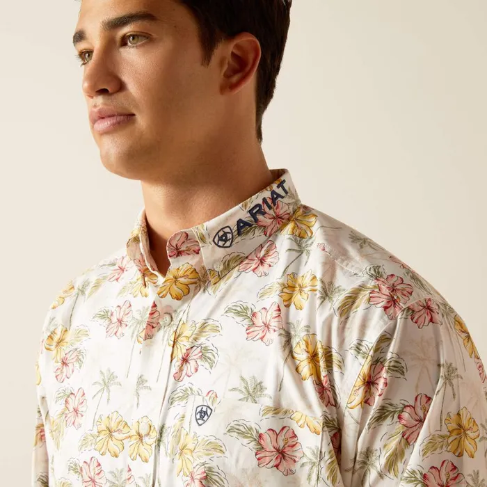 Men Team Charlie Classic Fit Shirt Gardenia Ariat Button Down Shirts Men Team Charlie Classic Fit Shirt Gardenia Ariat Button Down Shirts