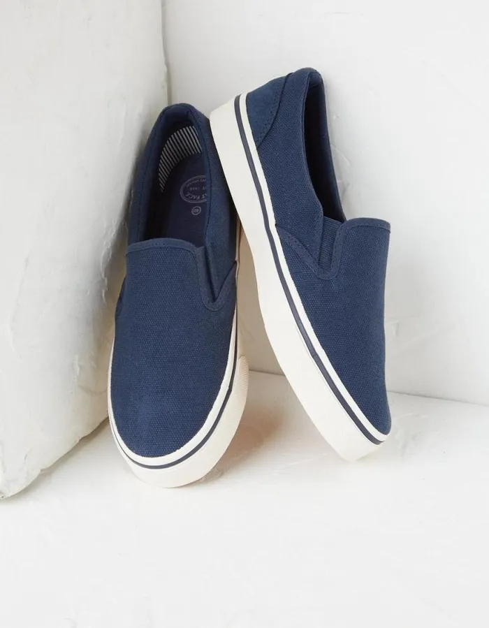 Men Trainers FatFace Ollie Slip On Trainers Navy
