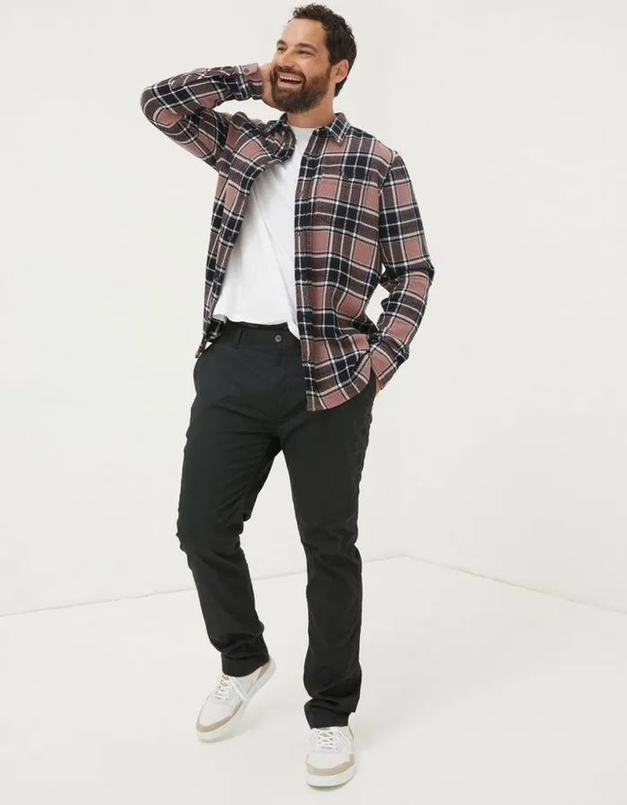 Men Trousers and Chinos FatFace Heyshott Slim Chinos Black