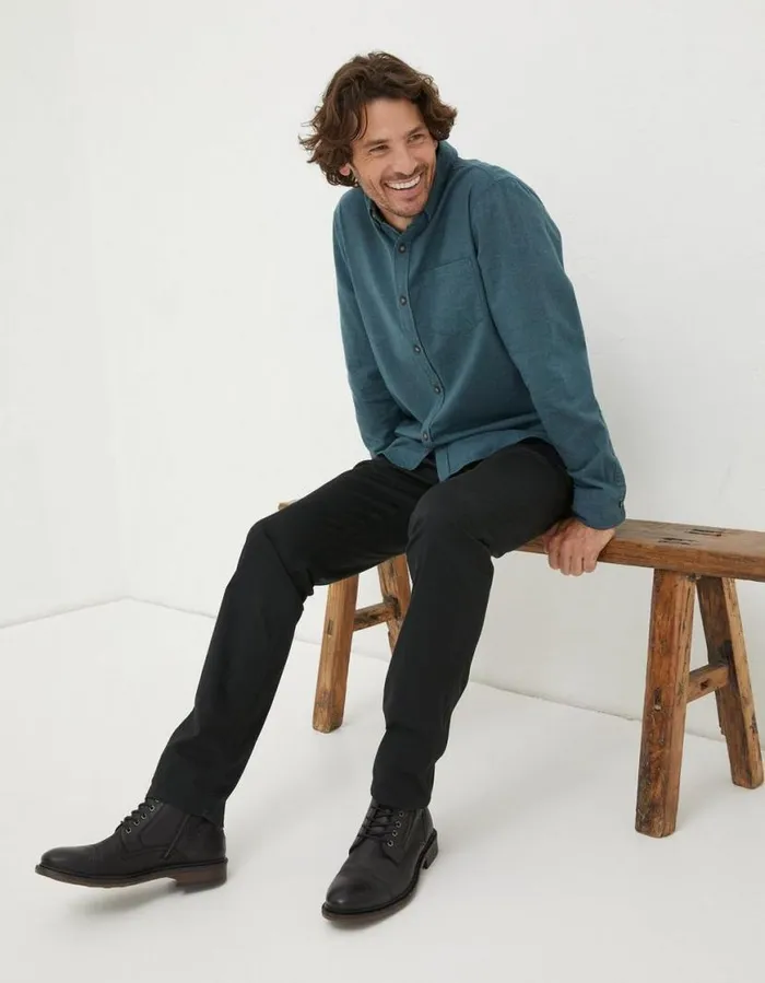 Men Trousers and Chinos FatFace Heyshott Slim Chinos Black