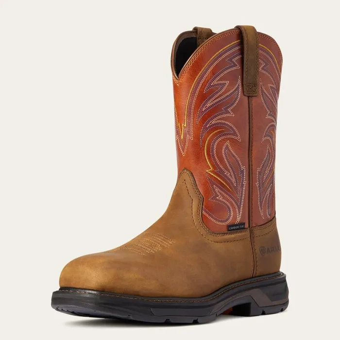 Men WorkHog XT Cottonwood Carbon Toe Work Boot Dark Earth Ariat Work Boots