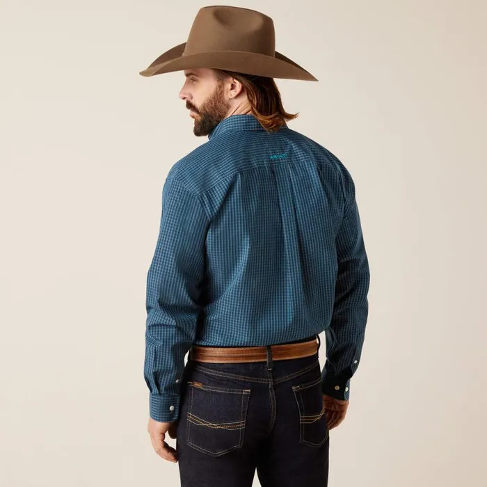 Men Wrinkle Free Greyson Classic Fit Shirt Indochine Blue Ariat Button Down Shirts Men Wrinkle Free Greyson Classic Fit Shirt Indochine Blue Ariat Button Down Shirts