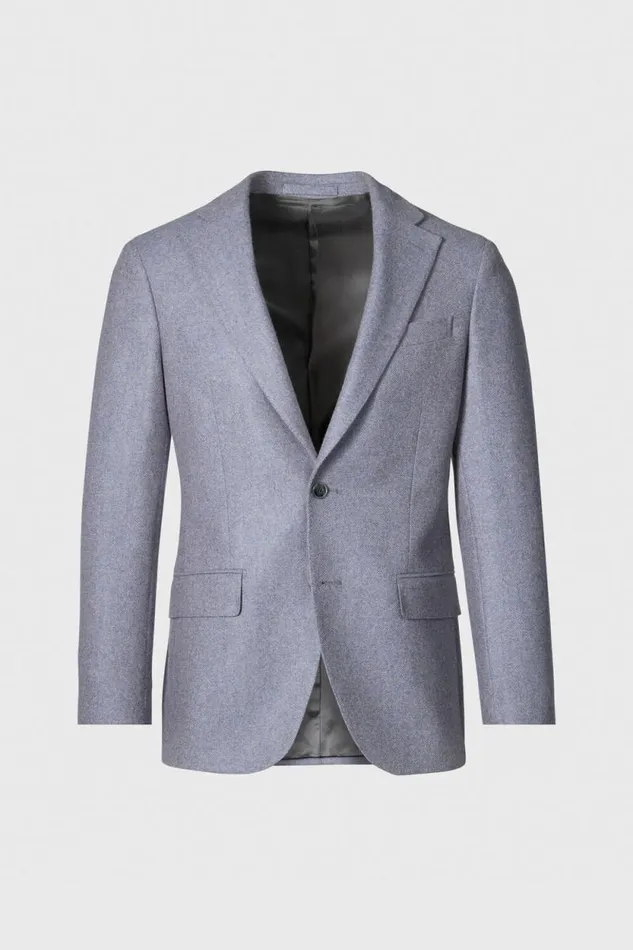 Mens Paul Stuart Blazers and Jackets Cashmere Melange Jacket Bluegrey