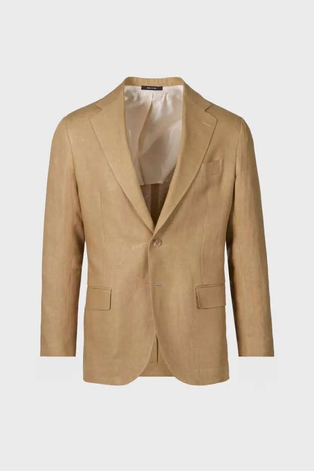 Mens Paul Stuart Blazers and Jackets Linen Jacket Wheat