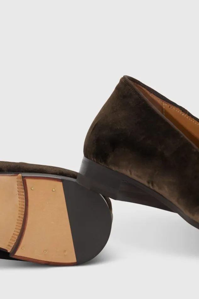 Mens Paul Stuart Evening Harrier Velvet Formal SlipOn Brown Mens Paul Stuart Evening Harrier Velvet Formal SlipOn Brown