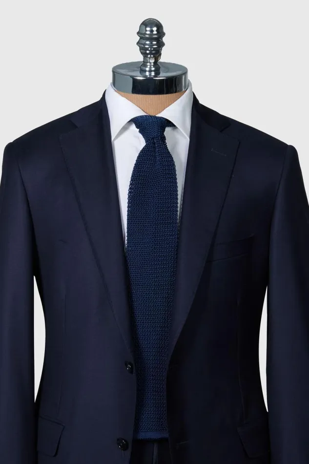 Mens Paul Stuart Ties Silk Knit Tie Navy Mens Paul Stuart Ties Silk Knit Tie Navy