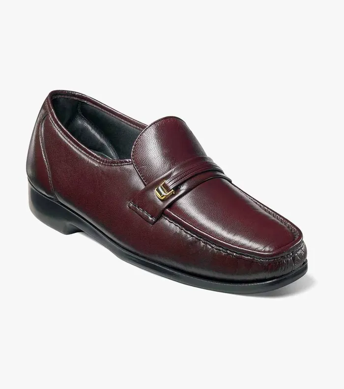 Milano Moc Toe Bit Loafer Burgundy Men Florsheim Dress Shoes