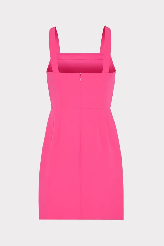 Milly Adella Cady Mini Dress Pink Women Dresses