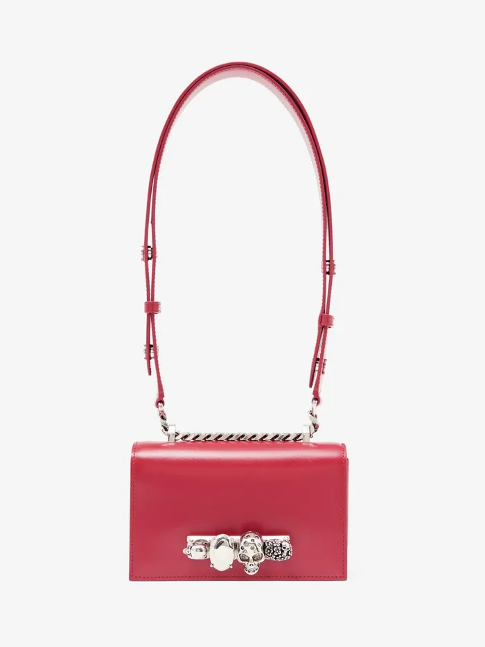 Mini Bags Women Alexander McQueen The Biker Mini Jewelled Satchel Lipstick Red Mini Bags Women Alexander McQueen The Biker Mini Jewelled Satchel Lipstick Red