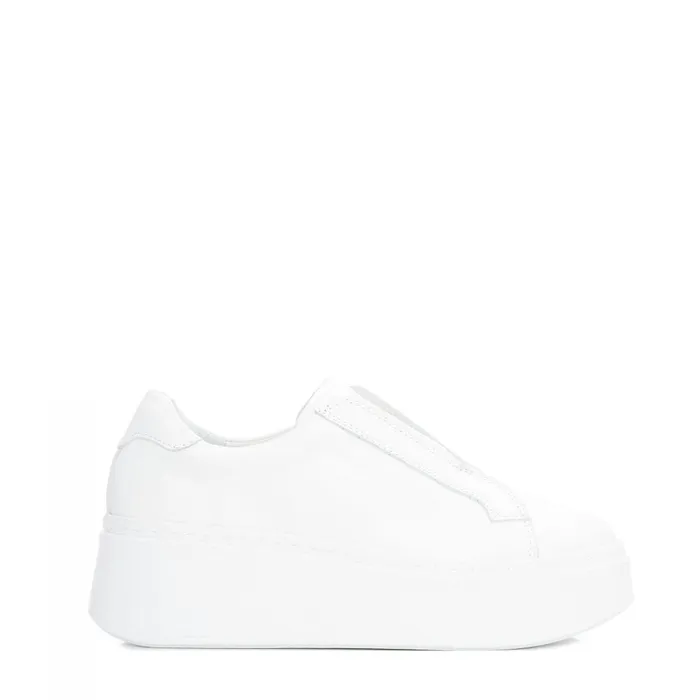 Moda In Pelle Bsoleful B Axell White Leather Women SlipOn Trainers