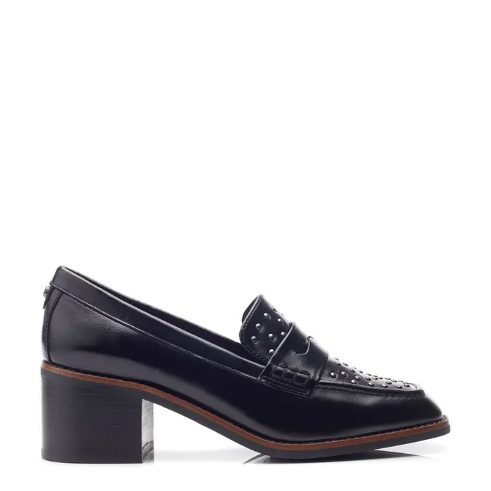 Moda In Pelle Chantily Black Leather Women Casual Shoes