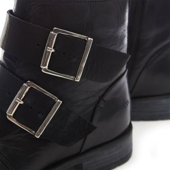 Moda In Pelle Shoon Sh Irving Black Leather Women Black Boots
