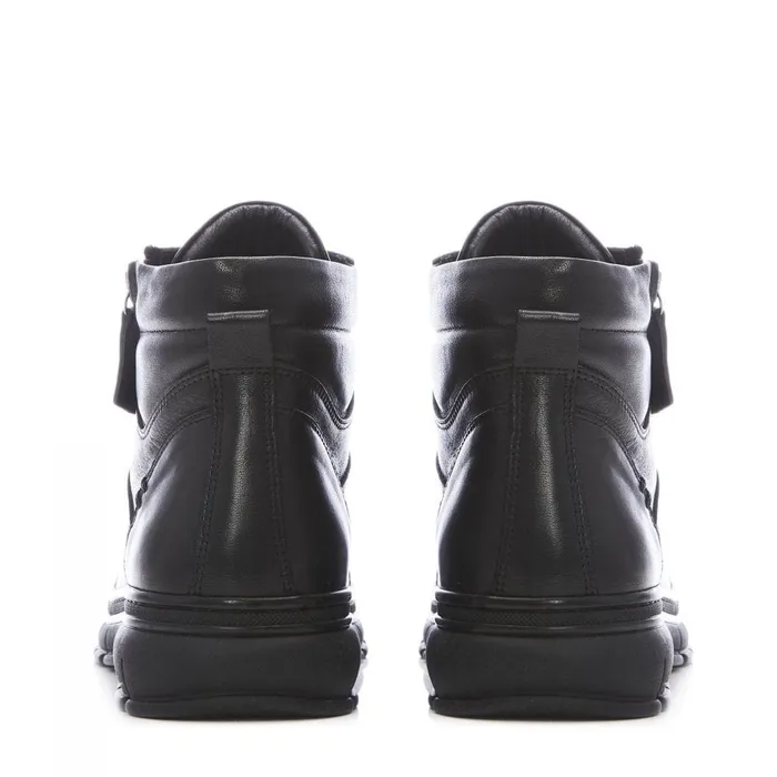Moda In Pelle Shoon Sh Ivora Black Leather Women Black Boots