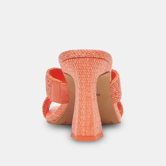 Nitro Heels Orange Raffia Women Dolce Vita Heels