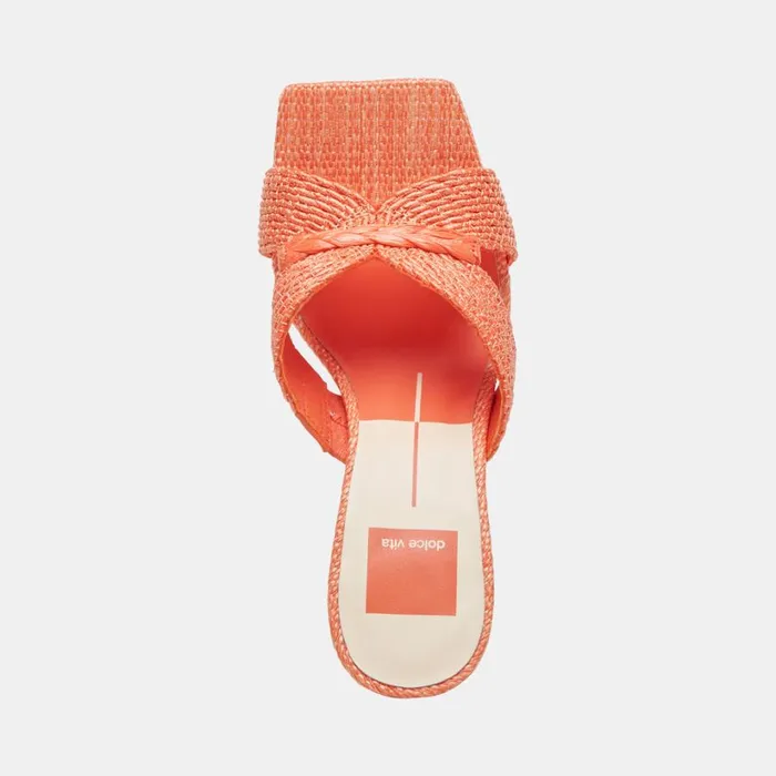 Nitro Heels Orange Raffia Women Dolce Vita Heels