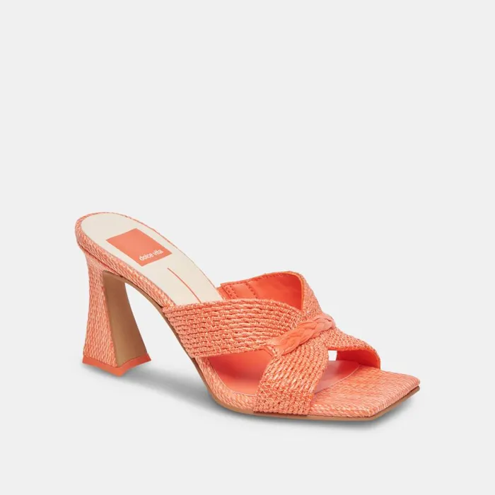 Nitro Heels Orange Raffia Women Dolce Vita Heels