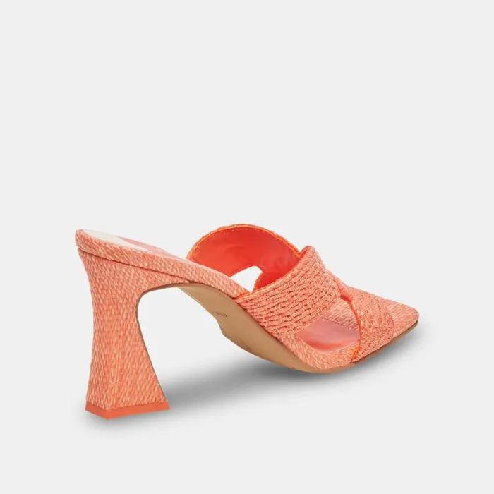 Nitro Heels Orange Raffia Women Dolce Vita Heels